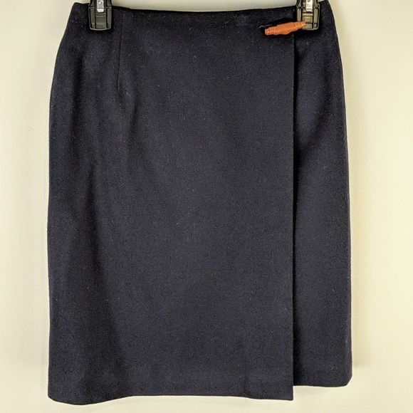 Brooks Brothers Dresses & Skirts - Brooks Brothers 100% Wool Wrap Skirt Sz 4